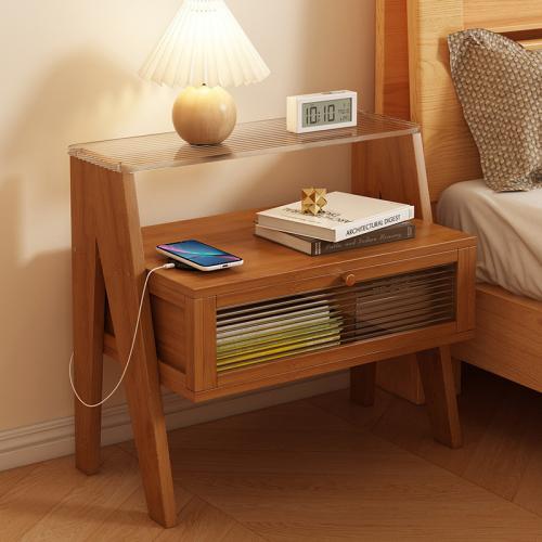 Smart Simple Bedside Table Multi-function Storage Cabinet Sofa Side Cabinet Storage Rack