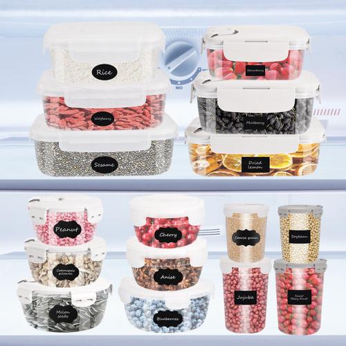 Hot-selling Transparent Grain Storage Jar Refrigerator Storage Box Sealed Plastic Storage Jar