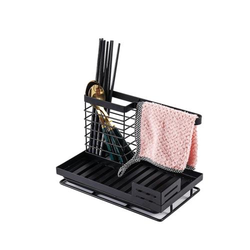 Multifunctional iron rag rack kitchen dishwashing drain rack