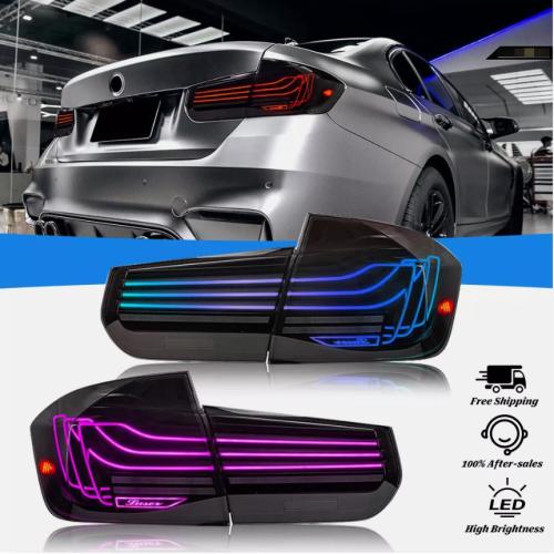 RGB Pair LED Tail Lights For BMW 3 Series F30 F80 318i 320i 328i 2013-2018