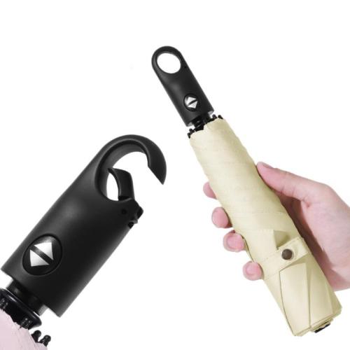 Hook Ring Buckle Umbrella Ultra Light Fully Automatic Three-fold Umbrella UV Protection