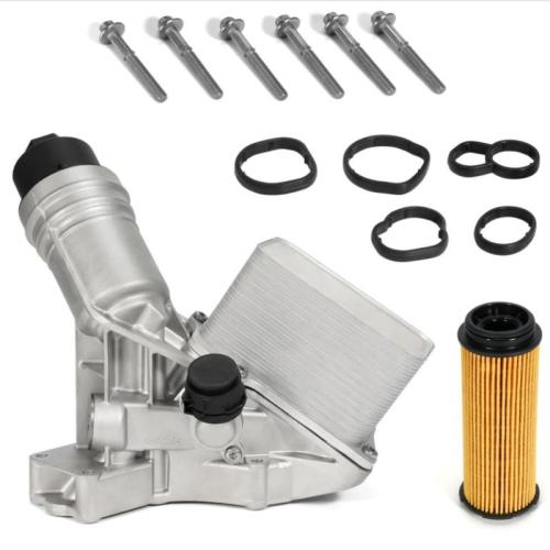 11428583895 Aluminium Engine Oil Cooler Filter Housing Assembly Fits For 2016-2021 BMW