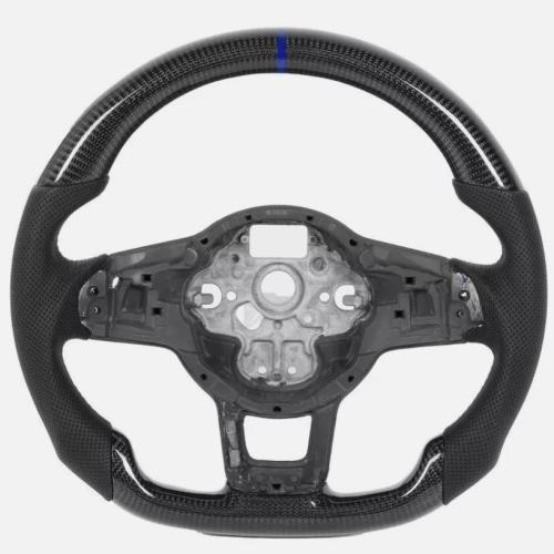 Real carbon fiber Steering Wheel  Fits For VW MK7 MK7.5 Golf GTI Jetta Polo 13-20