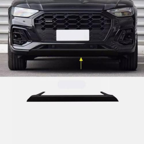 Front Bumper Decor Cover Trim Lip Spoiler for AUDI Q5 SQ5 Sportback 21-24 Black