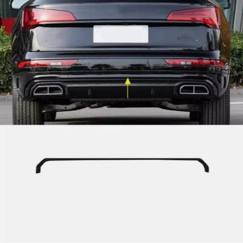 For AUDI Q5 SQ5 Sportback 21-24 Black ABS Rear Bumper Diffuser Cover Trim Strip