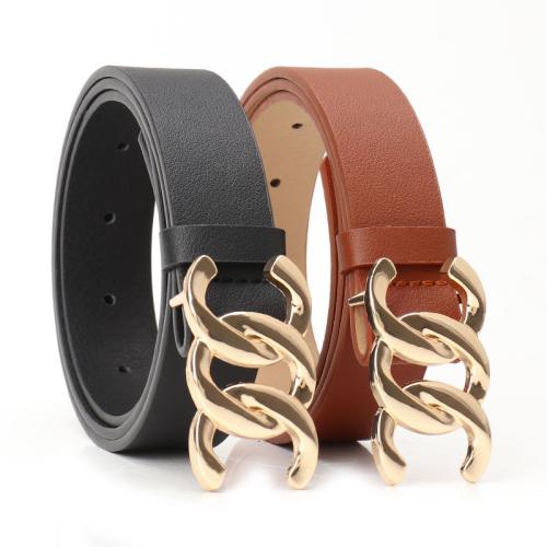 Women's Belt All-match Jacket Jeans Decorative Belt Alloy Plate Buckle Belt