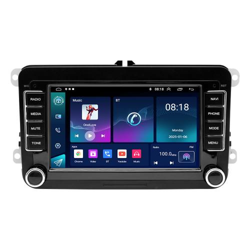 For VW GOLF MK5 MK6 CarPlay Car Stereo Radio Android 14 Player GPS Head Unit 32G