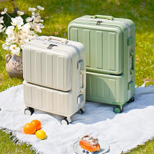 ABS & PC-Polycarbonate Suitcase Aluminium & Polyester PC