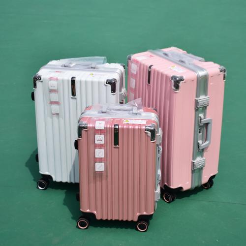 Classic Frame Trolley Case Suitcase Password Lock Suitcase