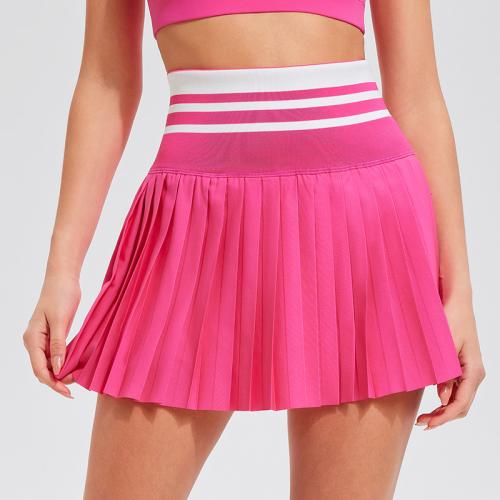 High Waist Tennis Skirt Women's Pleated Fitness Skirt Anti-Drying Outdoor Quick-drying Culottes