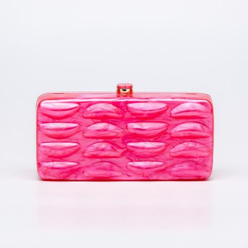 Acrylic hard-surface & Easy Matching Clutch Bag PC