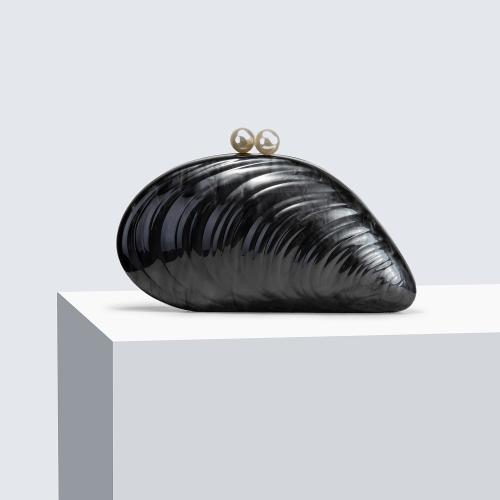 Women's New Clutch Bag Shell Shape Acrylic Bag Fashion Clutch Bag