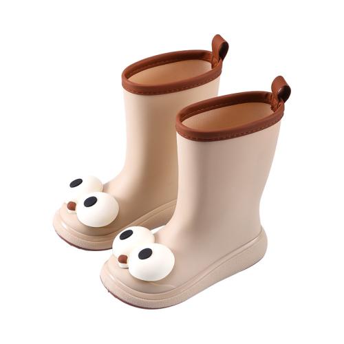 Children's rain boots cute non-slip waterproof warm cotton-padded fashion rain boots