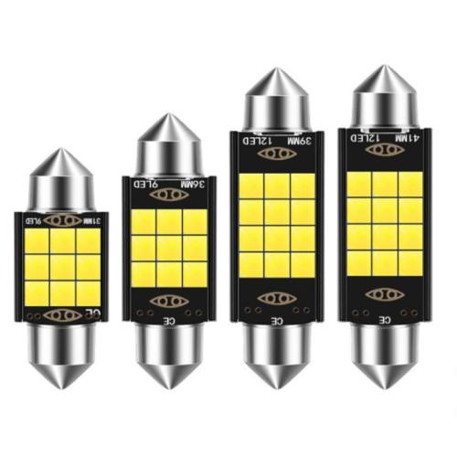 4X 41mm 578 212-2 LED Interior Dome Map Light Upgraded 3030 SMD Festoon Bulbs