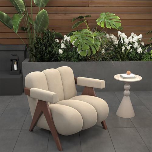 Solid Wood & Underfur Casual House Chair : PC