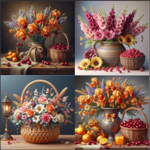 Canvas & Resin Rhinestones DIY Diamond Painting for home decoration & without frame Lot