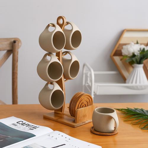 Bamboo & Porcelain thermostability Tea Set Set
