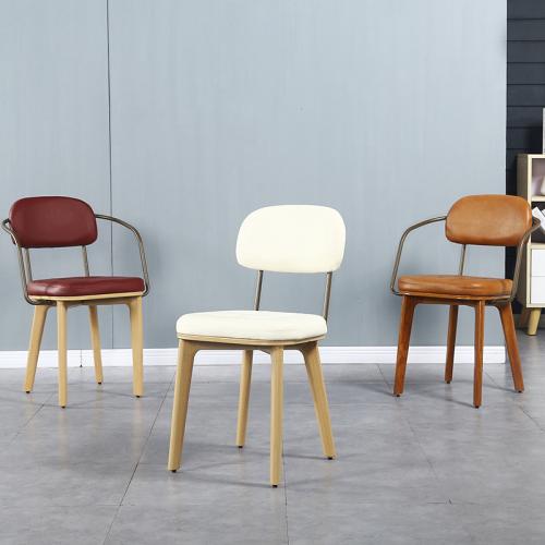 Metal & Sponge & Wood & PU Leather Casual House Chair Lot