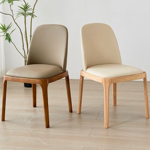 Sponge & Solid Wood & PU Leather Casual House Chair PC