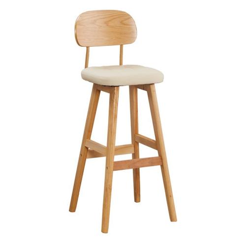 Oak & Metal & Sponge Bar Stool durable & hardwearing PC