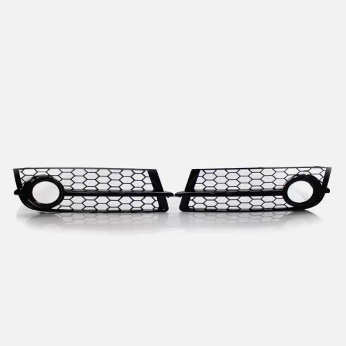 Honeycomb Front Bumper Fog Light Lamp Grill Grille Cover For 2006-14 Audi TT 8J