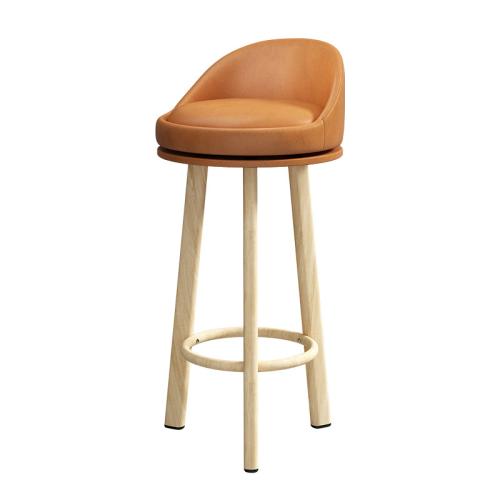 Wood & PU Leather Bar Stool durable PC