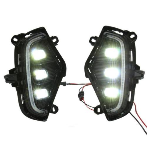 LED Fog Light DRL Daytime Running Lamp For Toyota RAV4 2019-2022 w/ Turn Signal