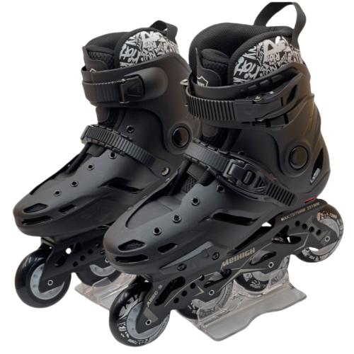 Caucho & Caucho de PU & Tela de malla Patines, negro,  Par