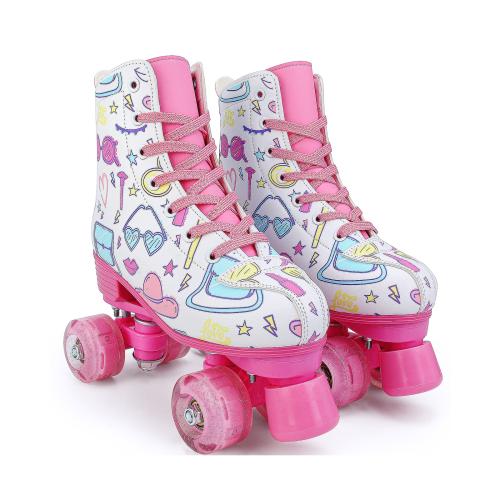 PVC & PU Leather Roller Skates hardwearing Pair