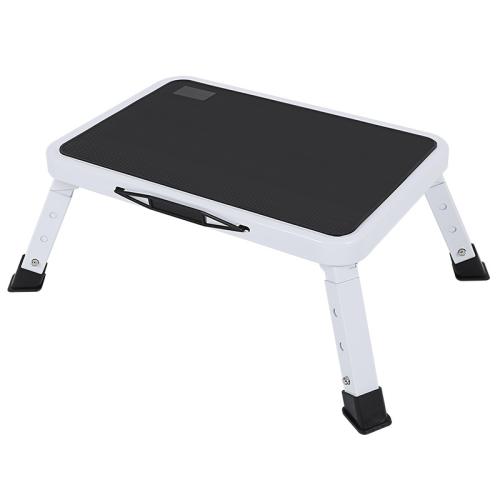 Iron foldable Footstool white and black PC