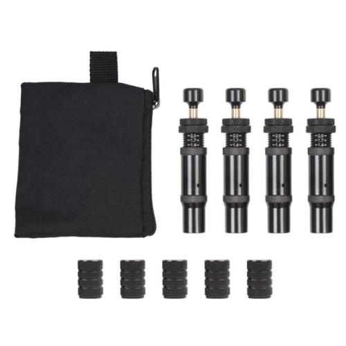 Tire Deflator Valve Kit Adjustable Auto-Stop Screw-on Air Down Tire Deflator for Cars Trucks Motorcycles