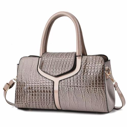 PU Leather Pillow Shaped Handbag crocodile grain PC