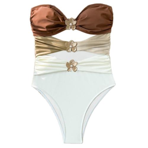 Polyester Maillot de bain d’une seule pièce, Floral, couleurs mixtes,  pièce