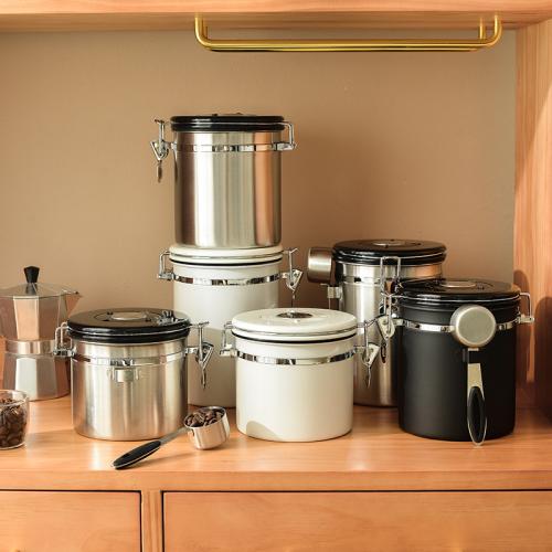 304 Stainless Steel & Engineering Plastics & Silicone Storage Jar PC