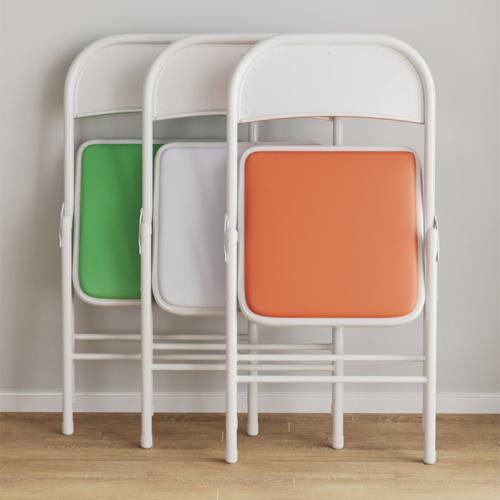 Métal & PU Cuir Chaise pliante plus de couleurs pour le choix pièce