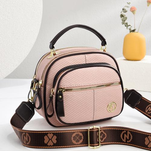 PU Leather hard-surface & easy cleaning Handbag attached with hanging strap Solid PC