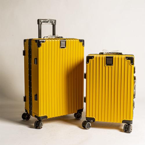 PC-Polycarbonate Suitcase anti-theft & waterproof Aluminium & Polyester PC