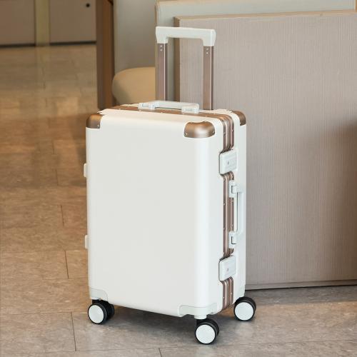 ABS & PC-Polycarbonate separating dry and moist & Load Reduction Suitcase & waterproof Aluminium & Polyester PC