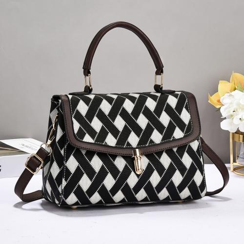 PU Leather hard-surface Handbag durable & attached with hanging strap PC