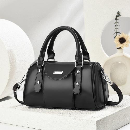 PU Leather hard-surface & easy cleaning & Easy Matching Handbag attached with hanging strap Solid PC