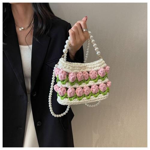 Wool Handmade DIY Woven Bag KIT NOT FINISHED BAG Crochet Woven Bag Material KIT