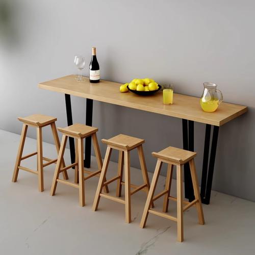 Metal & Solid Wood Bar Stool durable PC