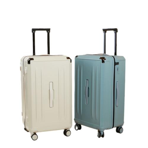 ABS & PC-Polycarbonate separating dry and moist Suitcase with USB interface & waterproof Polyester PC