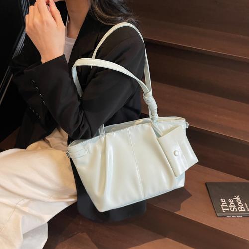 PU Leather Easy Matching Shoulder Bag large capacity PC