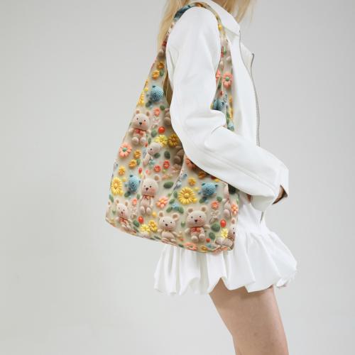 Polyester Easy Matching Shoulder Bag large capacity floral PC