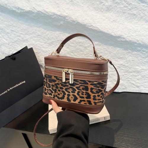 PU Leather Easy Matching Crossbody Bag leopard PC