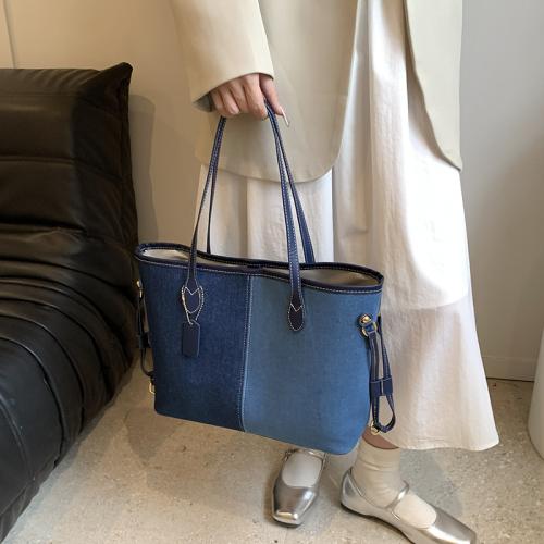 Denim Easy Matching Shoulder Bag large capacity PC