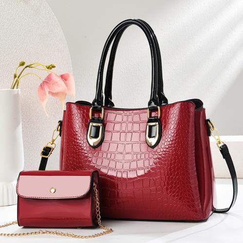 PU Leather Easy Matching Bag Suit two piece Set