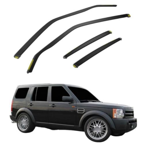 Fits For Land Rover Discovery MK3 2004-2009 5 Door SUV Wind Deflectors 4pc Tinted