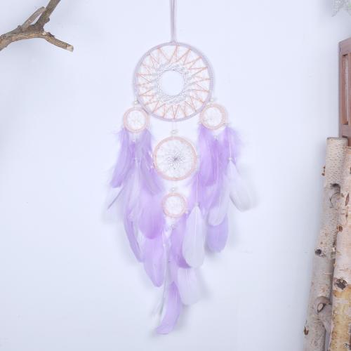 Nylon koord & Houten Kralen & Acryl & Feather & Ijzer & Plastic Parel Dream Catcher opknoping ornamenten Handgemaakte meer kleuren naar keuze stuk